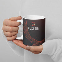 Custom World Football 2026 Austria Ceramic Mug Das Team Go Champions Red Version