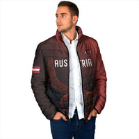 Custom World Football 2026 Austria Padded Jacket Das Team Go Champions Red Version