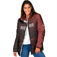 Custom World Football 2026 Austria Padded Jacket Das Team Go Champions Red Version