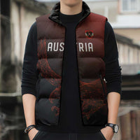 Custom World Football 2026 Austria Sleeveless Puffer Jacket Das Team Go Champions Red Version