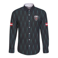 Custom World Football 2026 Austria Long Sleeve Button Shirt Das Team Eagle Wing Style