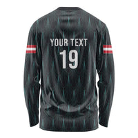 Custom World Football 2026 Austria Long Sleeve Shirt Das Team Eagle Wing Style