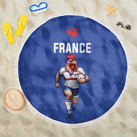 Rugby France Beach Blanket XV de France Gallic Rooster Mascot
