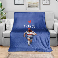 Rugby France Blanket XV de France Gallic Rooster Mascot