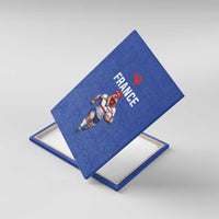 Rugby France Canvas Wall Art XV de France Gallic Rooster Mascot