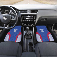 Custom Rugby France Car Mats XV de France Gallic Rooster Mascot