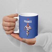 Custom Rugby France Ceramic Mug XV de France Gallic Rooster Mascot