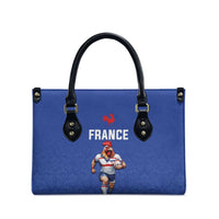 Rugby France Leather Bag XV de France Gallic Rooster Mascot
