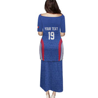 Custom Rugby France Puletasi XV de France Gallic Rooster Mascot