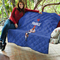 Rugby France Quilt XV de France Gallic Rooster Mascot