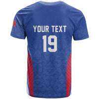 Custom Rugby France T Shirt XV de France Gallic Rooster Mascot