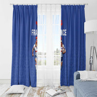 Rugby France Window Curtain XV de France Gallic Rooster Mascot