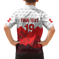Switzerland Ice Hockey Custom Hawaiian Shirt Swiss Shield Alps Art