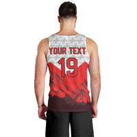 Switzerland Ice Hockey Custom Men Tank Top Swiss Shield Alps Art