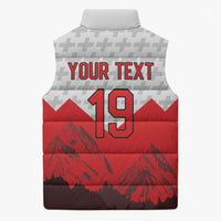 Switzerland Ice Hockey Custom Sleeveless Puffer Jacket Swiss Shield Alps Art