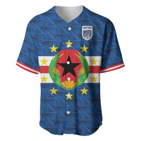 Cabo Verde Tubaroes Azuis Historic Debut 2026 Baseball Jersey Cape Verde Past and Present Flag Motif