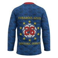 Cabo Verde Tubaroes Azuis Historic Debut 2026 Hockey Jersey Cape Verde Past and Present Flag Motif