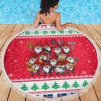 Iceland Christmas Beach Blanket Icelandic Yule Lads - Wonder Print Shop