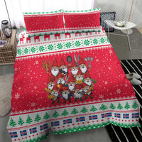 Iceland Christmas Bedding Set Icelandic Yule Lads - Wonder Print Shop
