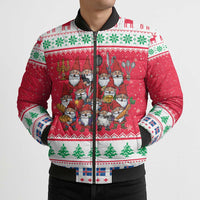 Iceland Christmas Bomber Puffer Jacket Icelandic Yule Lads LT19