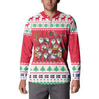 Iceland Christmas Button Sweatshirt Icelandic Yule Lads LT19