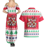 Iceland Christmas Couples Matching Summer Maxi Dress and Hawaiian Shirt Icelandic Yule Lads LT19