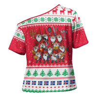 Iceland Christmas Cross Shoulder Shirt Icelandic Yule Lads LT19