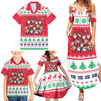 Iceland Christmas Family Matching Summer Maxi Dress and Hawaiian Shirt Icelandic Yule Lads LT19