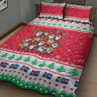 Iceland Christmas Quilt Bed Set Icelandic Yule Lads - Wonder Print Shop