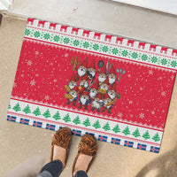 Iceland Christmas Rubber Doormat Icelandic Yule Lads - Wonder Print Shop