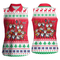 Iceland Christmas Women Sleeveless Polo Shirt Icelandic Yule Lads LT19