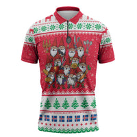 Iceland Christmas Zipper Polo Shirt Icelandic Yule Lads LT19