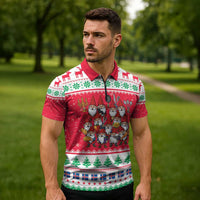 Iceland Christmas Zipper Polo Shirt Icelandic Yule Lads LT19