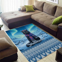 Iceland Christmas Area Rug Icelandic Yule Cat - Wonder Print Shop