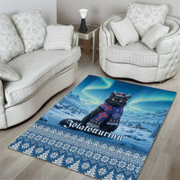Iceland Christmas Area Rug Icelandic Yule Cat - Wonder Print Shop