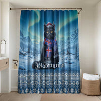 Iceland Christmas Bathroom Set Icelandic Yule Cat - Wonder Print Shop