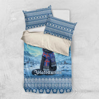 Iceland Christmas Bedding Set Icelandic Yule Cat - Wonder Print Shop