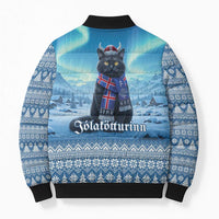 Iceland Christmas Bomber Puffer Jacket Icelandic Yule Cat LT19