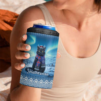 Iceland Christmas 4 in 1 Can Cooler Tumbler Icelandic Yule Cat - Wonder Print Shop