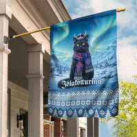 Iceland Christmas Garden Flag Icelandic Yule Cat - Wonder Print Shop
