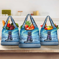 Iceland Christmas Grocery Bag Icelandic Yule Cat - Wonder Print Shop