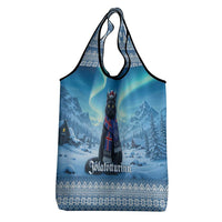 Iceland Christmas Grocery Bag Icelandic Yule Cat - Wonder Print Shop