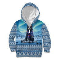 Iceland Christmas Kid Hoodie Icelandic Yule Cat LT19
