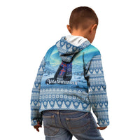 Iceland Christmas Kid Hoodie Icelandic Yule Cat LT19