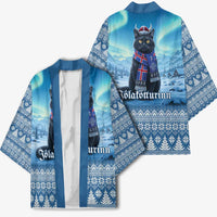 Iceland Christmas Kimono Icelandic Yule Cat LT19