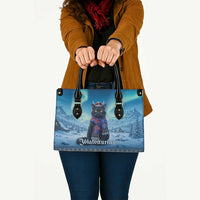 Iceland Christmas Leather Bag Icelandic Yule Cat - Wonder Print Shop
