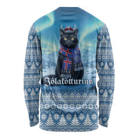 Iceland Christmas Long Sleeve Shirt Icelandic Yule Cat LT19
