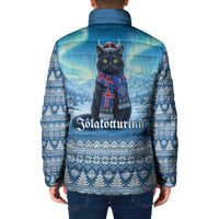Iceland Christmas Padded Jacket Icelandic Yule Cat LT19