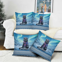 Iceland Christmas Pillow Cover Icelandic Yule Cat - Wonder Print Shop