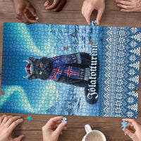 Iceland Christmas Puzzle Icelandic Yule Cat - Wonder Print Shop